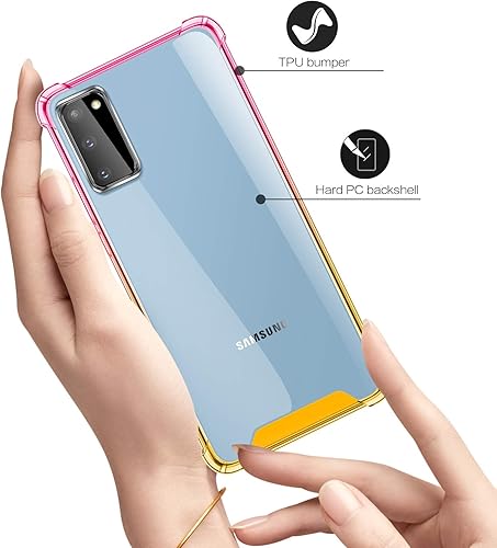 Miniatura 5 de SALAWAT Funda protectora delgada para Samsung Galaxy S20 de 6.2 pulgadas 2020 (oro rosa)