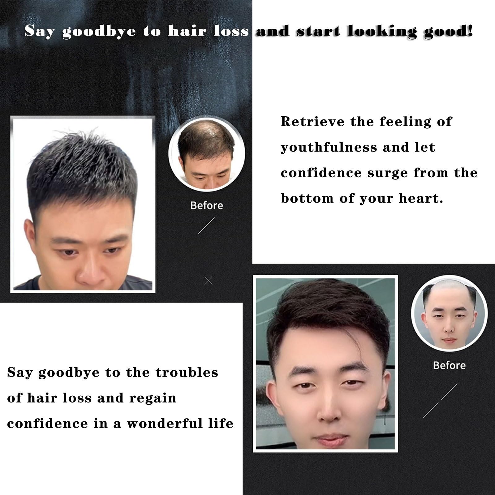 FAXIOAWA Sistema de Unidades de Cabello para Hombre Toupee Piezas de Cabello Natural Sistema de reemplazo de Cabello Humano, Sistemas de Cabello Real para Hombres (Color: Schwarz, tamaño: 13 * 18)