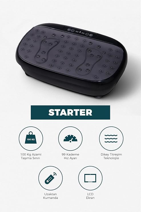 Starter Model Vibration Plate , Yüksek Titreşimli Zayıflama, Egzersiz Ve Spor Cihazı, Kondisyon Ve Spor Aleti