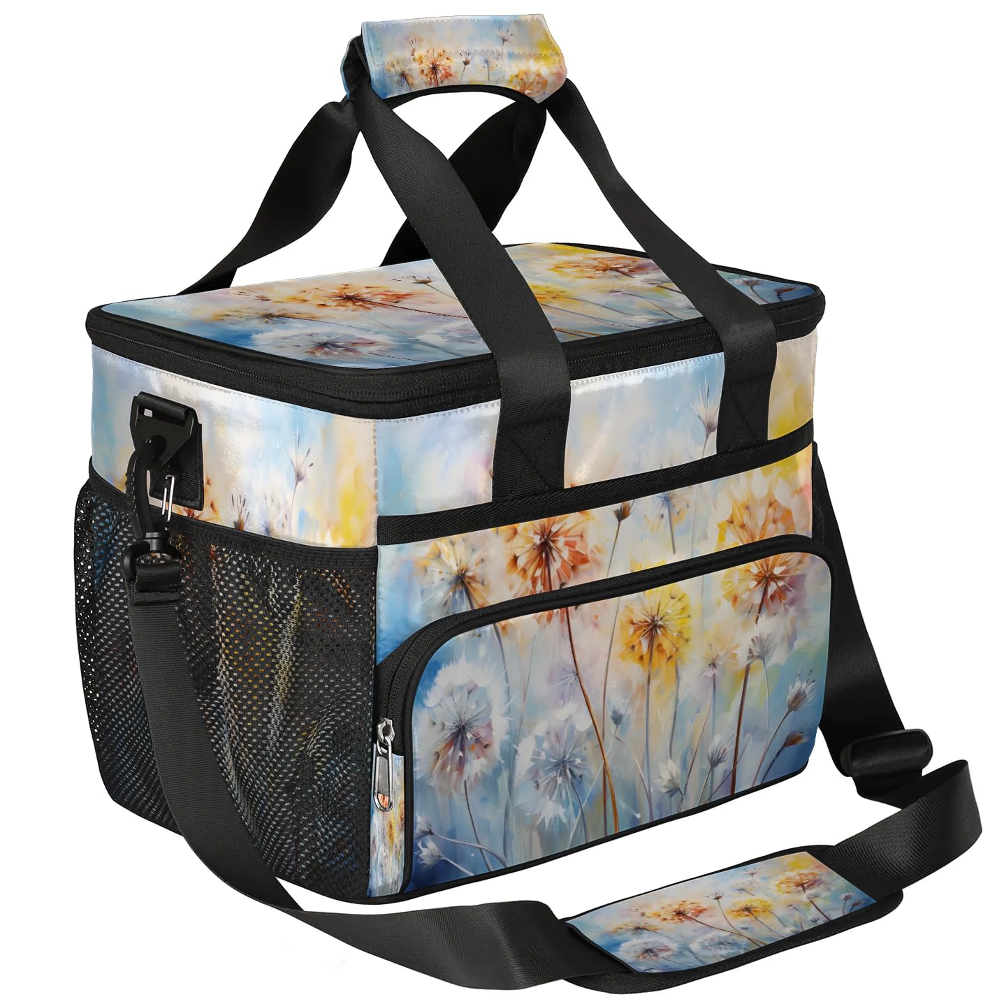 Lunch Box for Men Heavy Duty Insulated Lunch Bag for Women Watercolor Dandelion Lunchbox for Adults Lunch Cooler