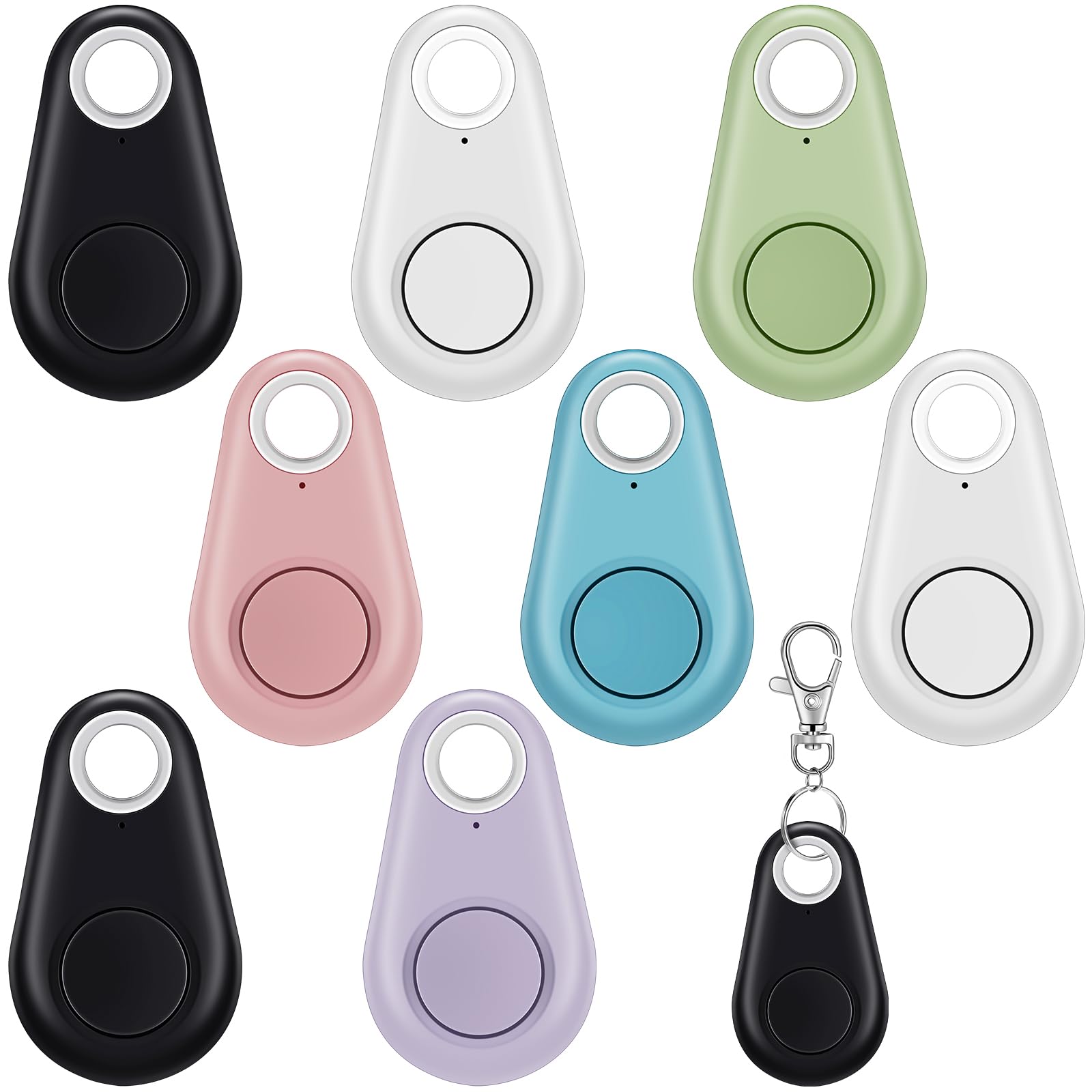 8 Pack Portable GPS Tracking Mobile Tracking Smart Anti Loss Device Waterproof Key Finder Locator Tracker Device for Dog Pet Cat Wallet Keychain Luggage, Alarm Reminder (Colorful)-image-43
