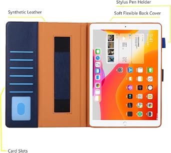 iPad mini 5 Case, Folio iPad Mini 4 Case, iPad Mini 4 Case, Cover, iPad Mini 4 Case, 7.9 Inch Tablet Case, iPad Mini 5 Case, Pen Storage, iPad Air 3/Pro 10.5, PU Leather, Notebook Type, Crack