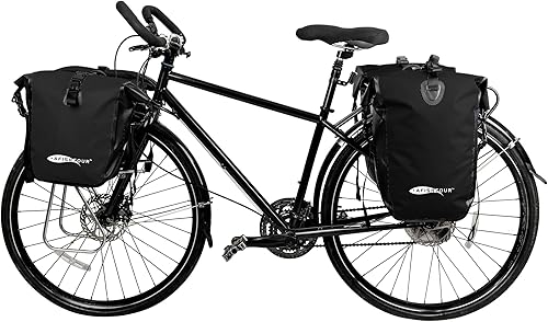 Miniatura 6 de Alforja impermeable para bicicleta, bolsa de sillín de 25 litros para soporte trasero de bicicleta, bolsa de bicicleta para comestibles, computadora