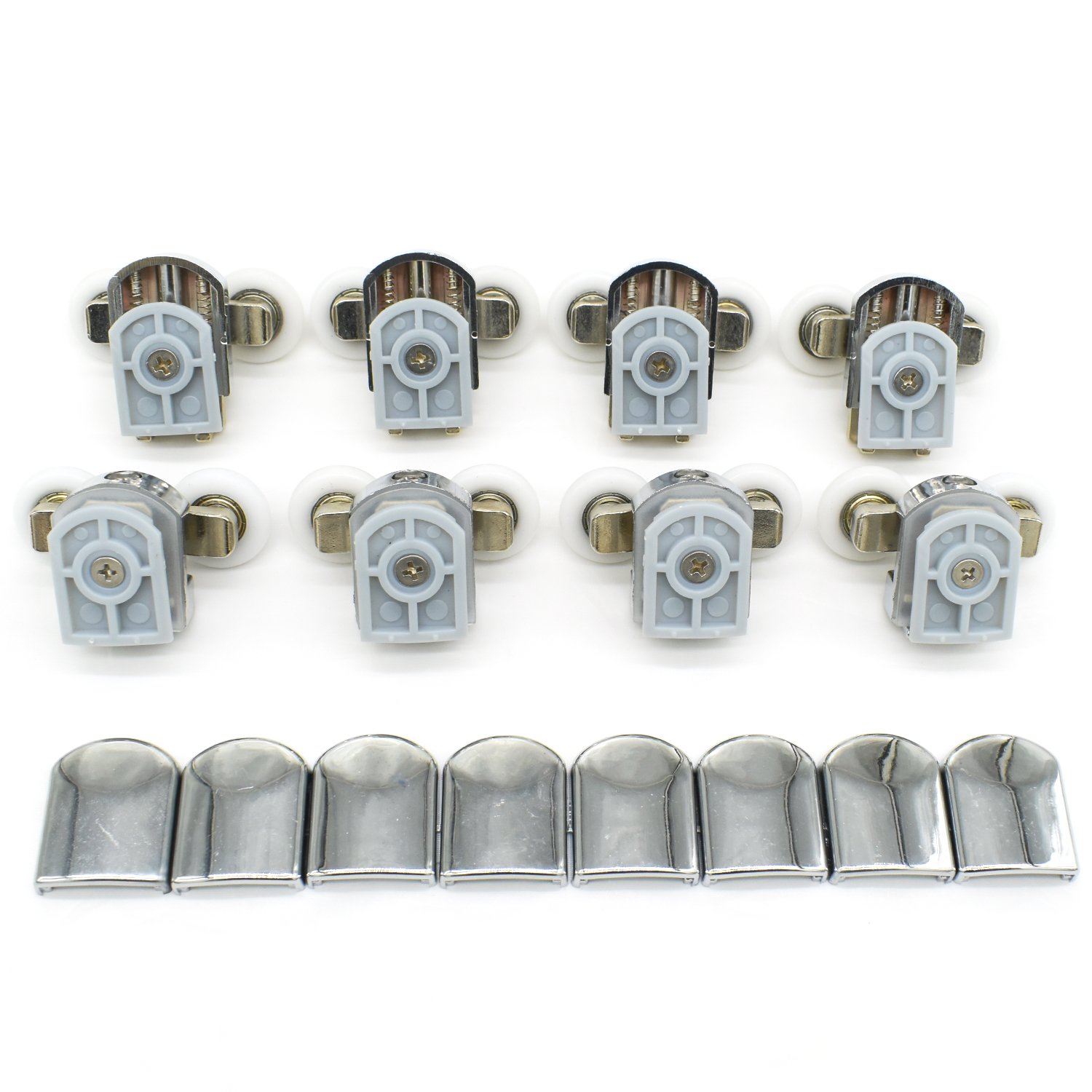 Set 8 Rotelle Per Porta Doccia - Cromate, Diametro 25mm Per Vetro 4-8mm - Foto 3