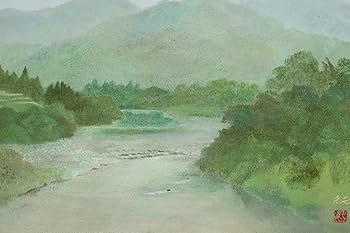 日本画 自然風景 巻物 日本画 自然風景 巻物 日本画 自然風景 巻物 Kenkō Shōkei 賢江祥啓-