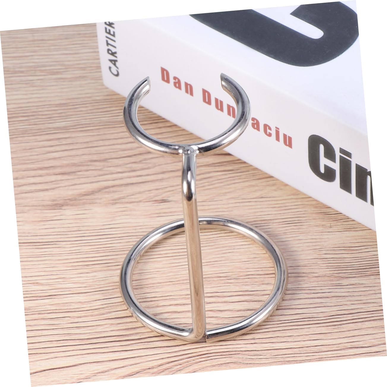 minkissy 3pcs Stainless Steel Shaving Brush Holder Razor Stand for Men Grooming Stand Shave Brush Organizer Traditional Shaving Tool