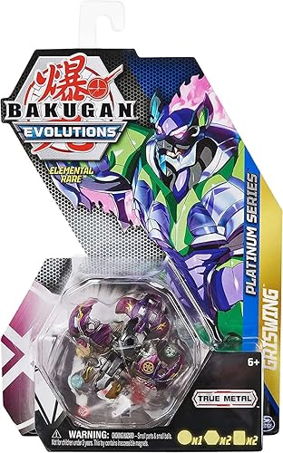 Bakugan Evoluciones 2022 Platinum Series Elemental Rare Darkus Griswing Fundido a presión