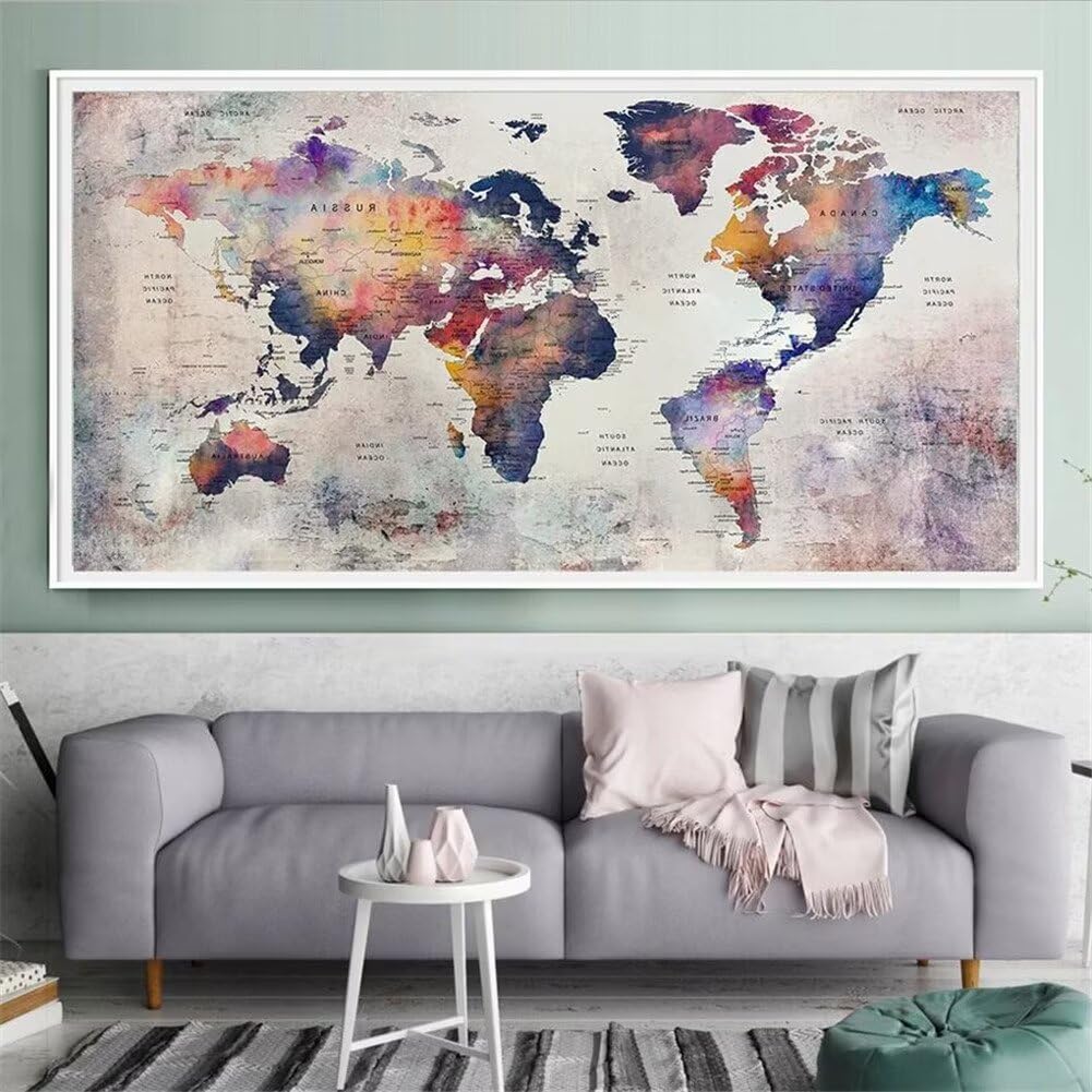 Amazon.co.jp: ダイヤモンドアート 世界地図 5d ダイヤモンド