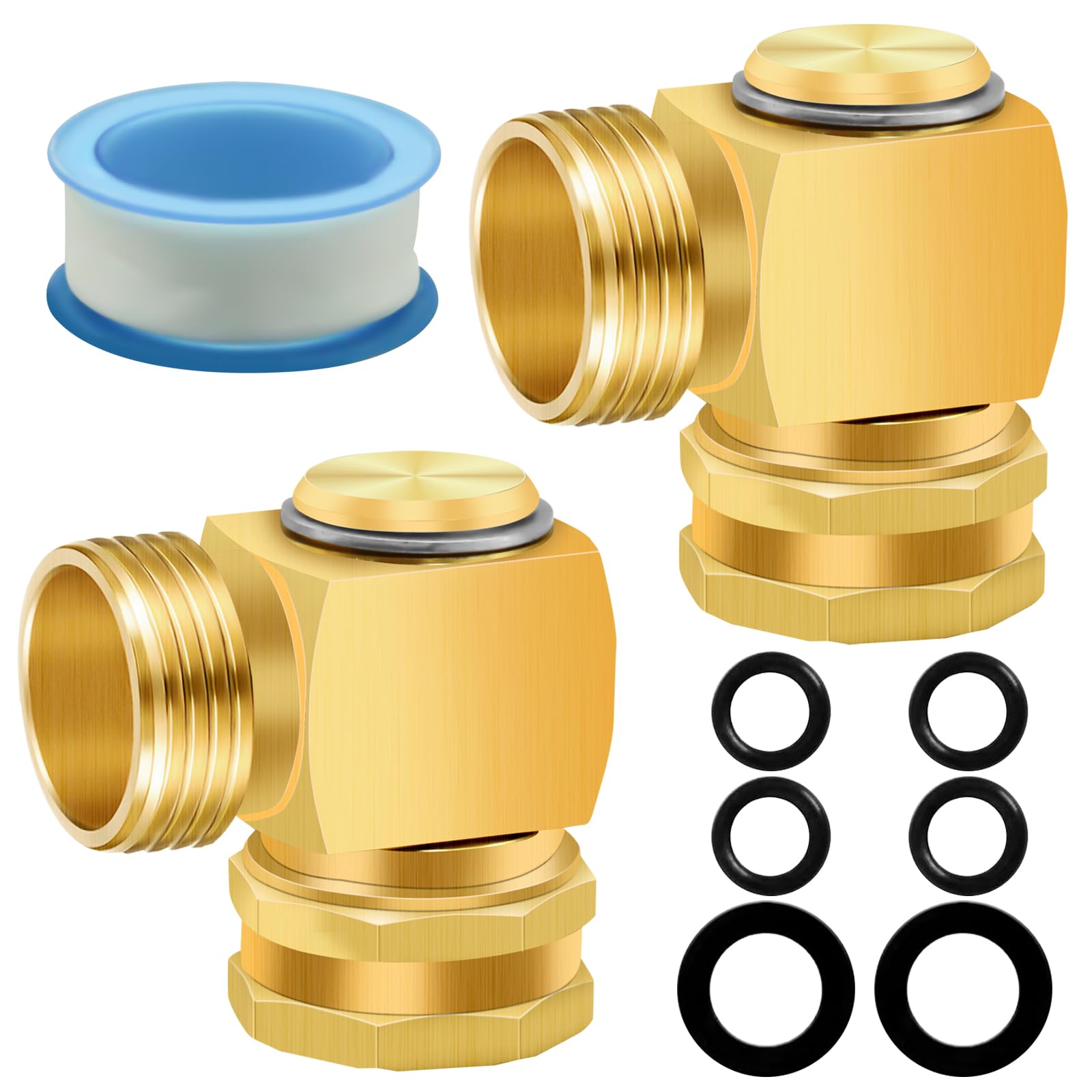 2Pcs Garden 90 Degree Hose Elbow, Quick Connect Hose Fittings