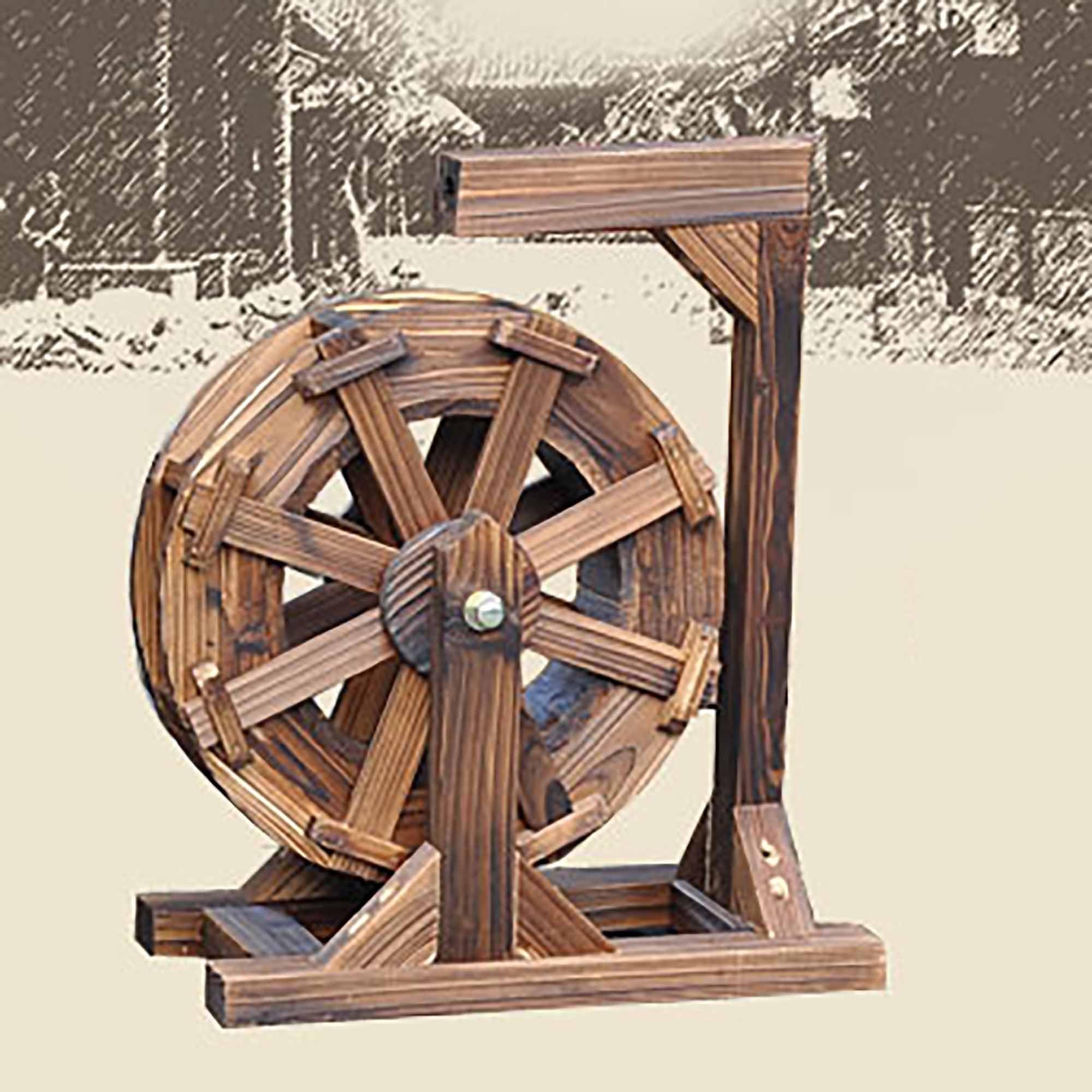 Amazon.com : Water Wheel Fountain, Wooden Water Wheels For Outdoor