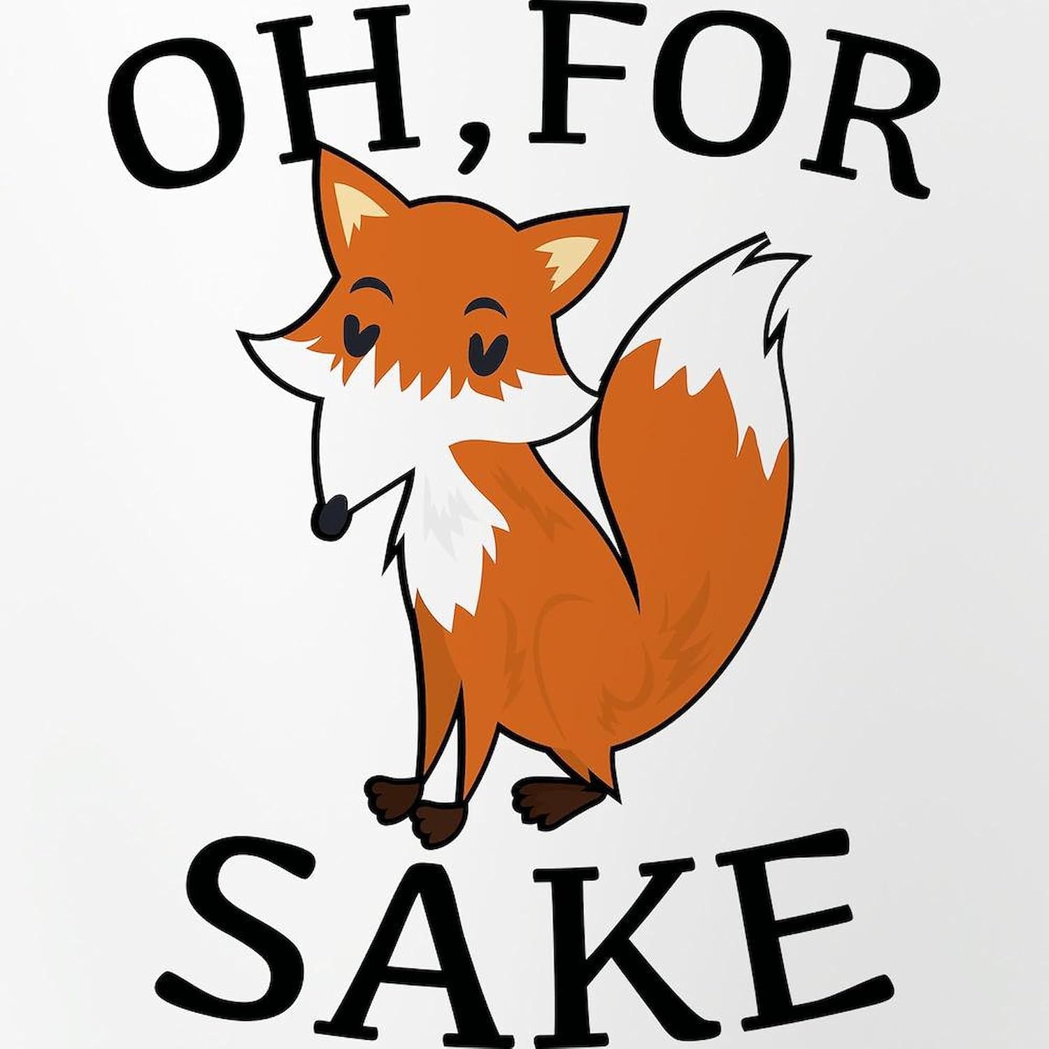 CafePress Oh, For Fox Sake Pint Glass, 16 oz. Drinking Glass