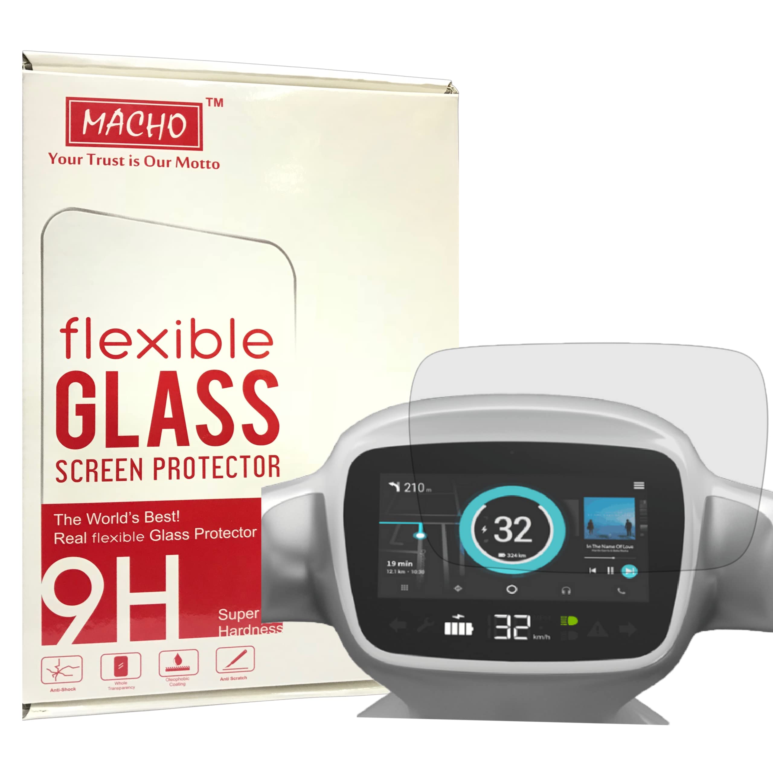 Macho Premium Anti-glare HD Matte Screen Guard Scratch Protector for Ola S1 / S1 Pro / S1 Air EV Scooter 7inch Touch Screen Panel Display (Matte) (B0B61S8K4G) Amazon Price History, Amazon Price Tracker