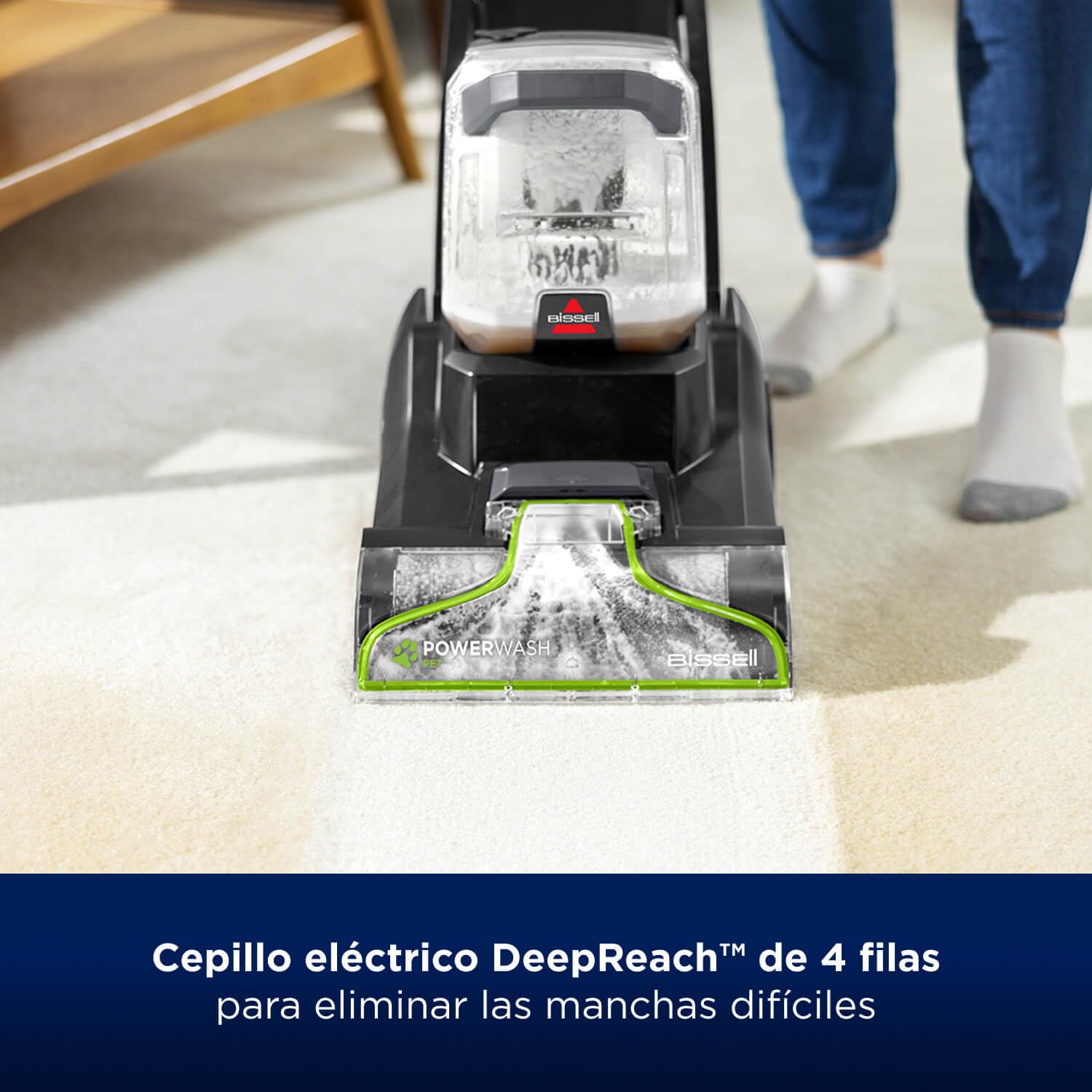 BISSELL PowerWash Pet Aspiradora de Agua Tapicería, Lava Aspiradora Ideal para Dueños de Mascotas, Maquina Limpiar Tapicerías Ligero, Limpiador para Alfombras, Sofá & Más, Potente Motor de 600W, 3878N