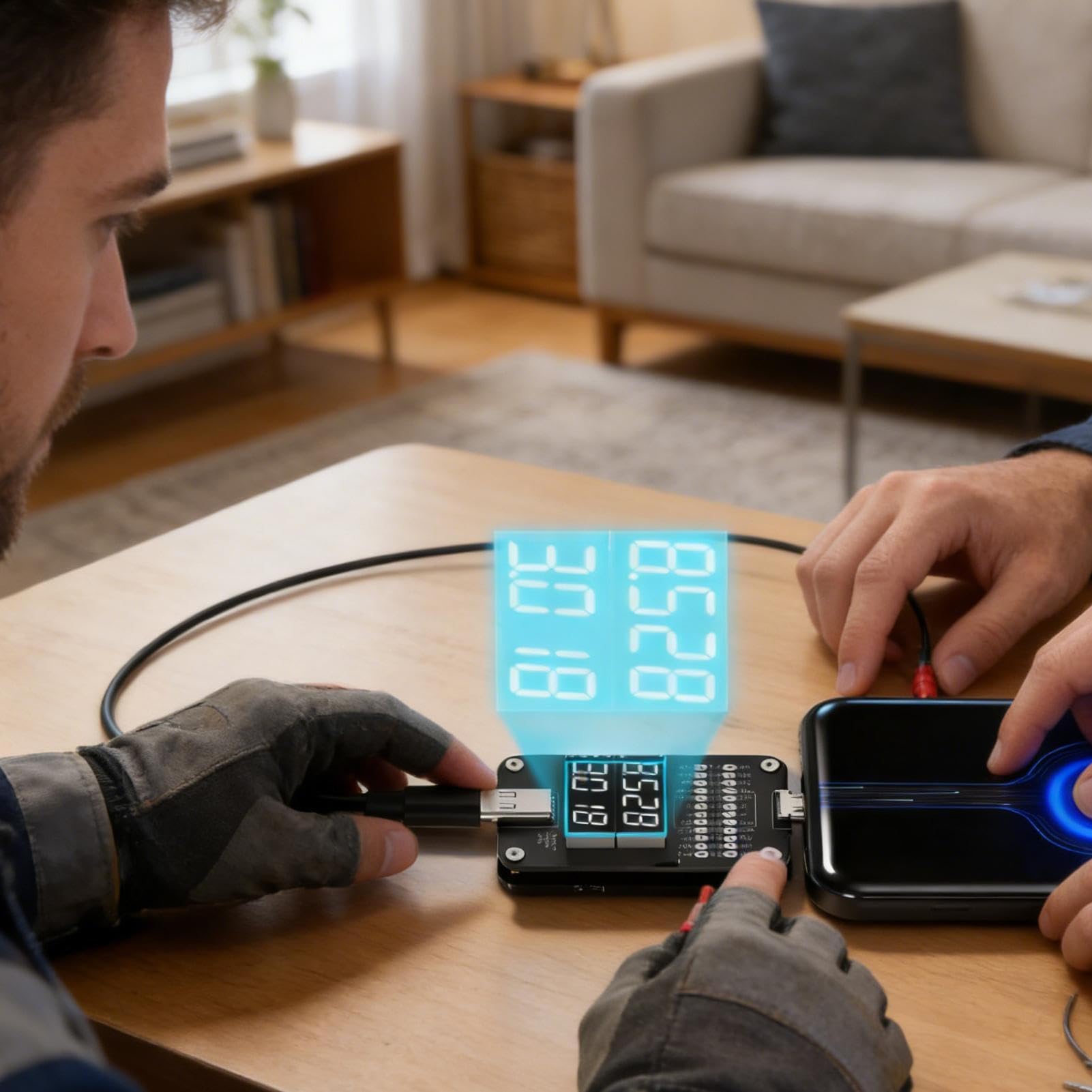 Testeur D'Alimentation Type C Détecteur De Courant