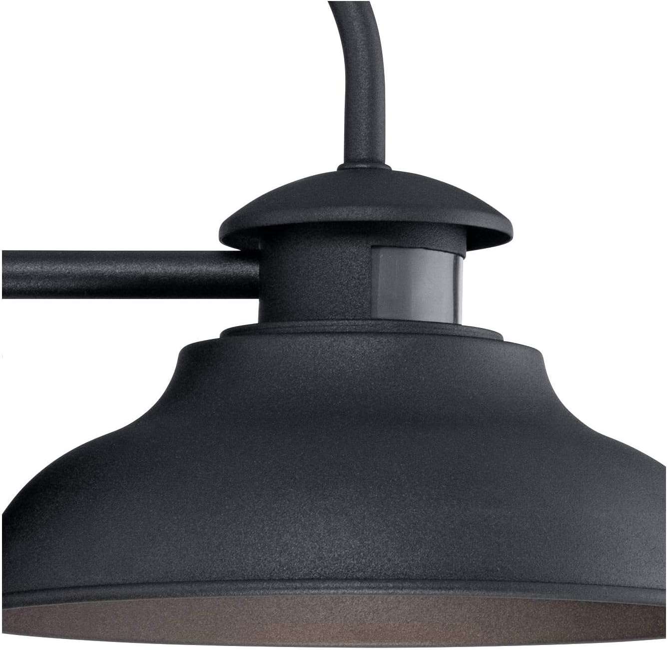 TOP оƒƒERS Midland Urban Barn Industrial Outdoor Wall Light Fixture LED Black Metal 9 Gooseneck Arm Motion Sensor Dusk to Dawn for House Porch Patio Outside Deck Garage Front Door Garden - John Timberland