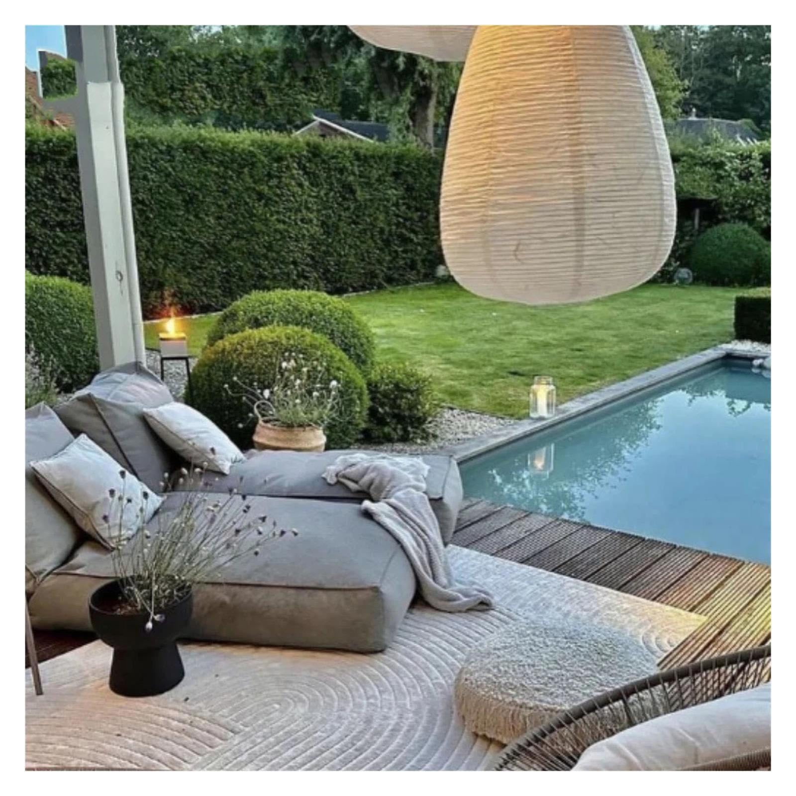 Zewnętrzny pokrowiec na leżak z fasolką, basen, rozkładana sofa plażowa(125cm-dark grey)