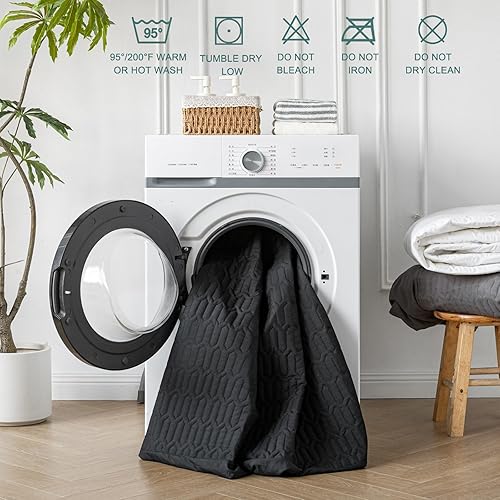 Miniatura 7 de Protector de colchón impermeable tamaño Queen, funda de colchón con bolsillo profundo ajustable de hasta 6 a 18 pulgadas de profundidad, funda de