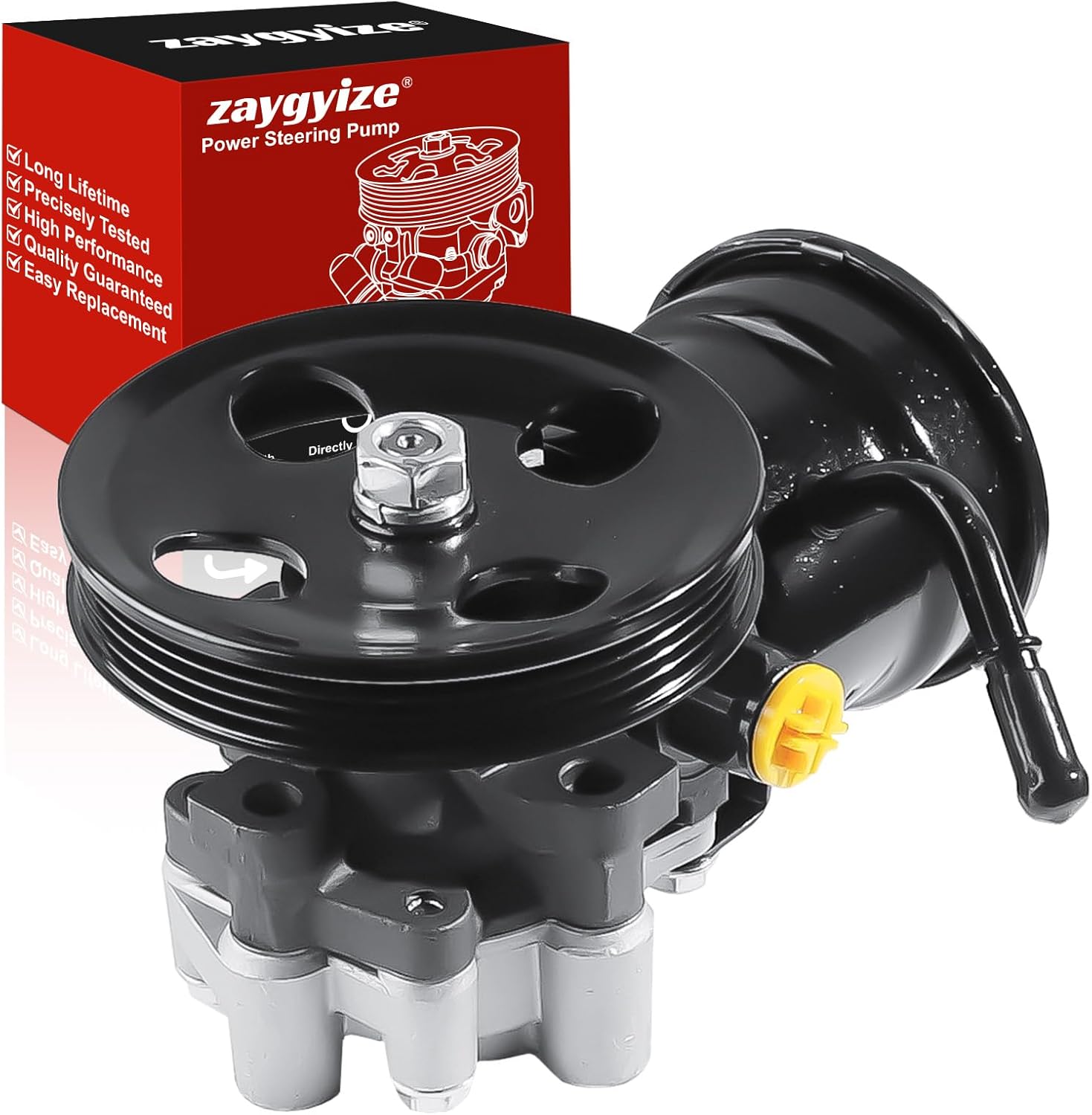 96-5228 Power Steering Pump with Pulley Reservoir Assembly for Toyota Tacoma 1996-2001 4Runner 1996-2000 2.4L 2.7L L4 Replaces 21-5228 44320-35630 44320-60260 44320-35480 4432004043 14237 6099PR