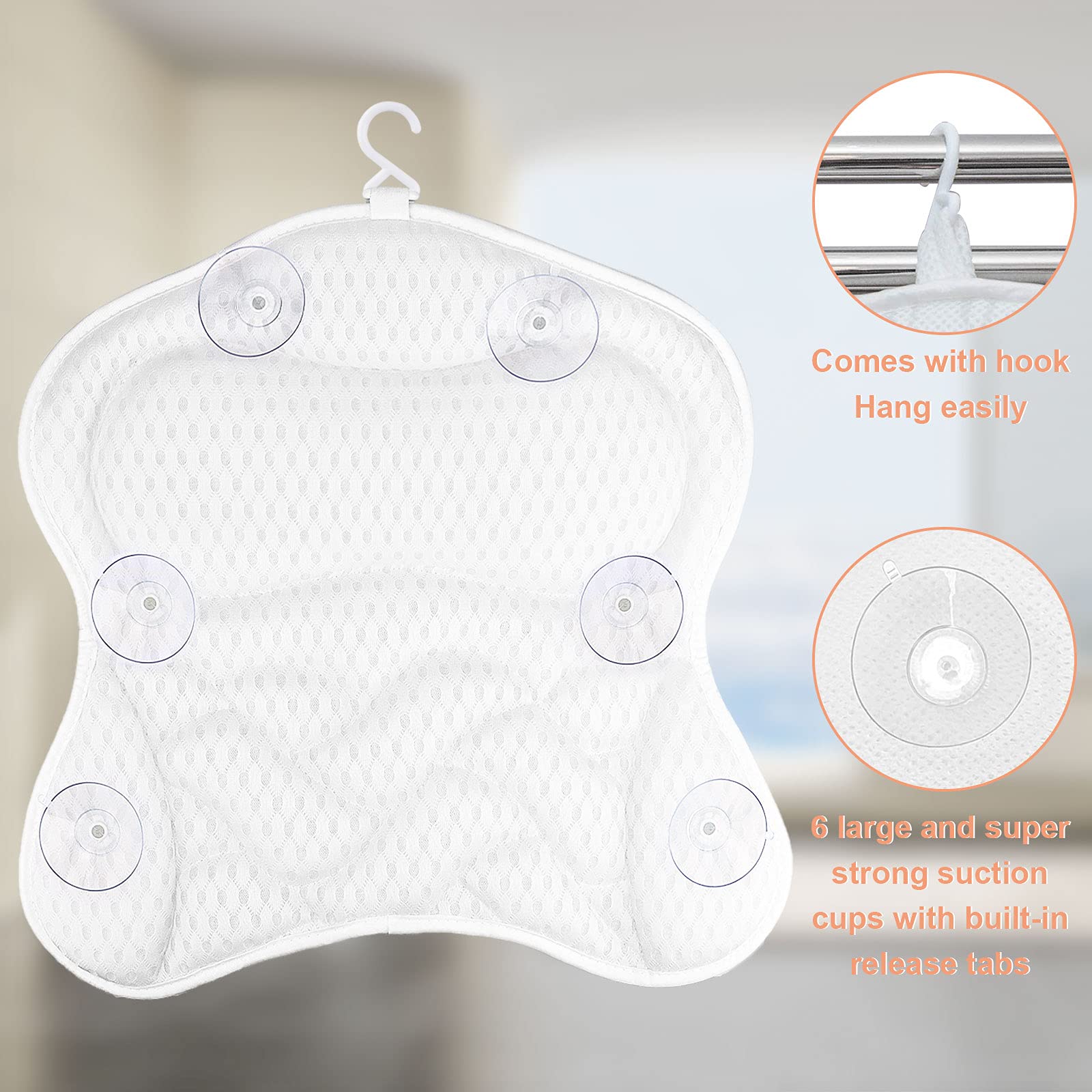 BADESOFA Coussin de bain de luxe S – Ultra confortable et à séchage rapide – Coussin de bain complet lavable pour baignoire – Soutien thérapeutique de