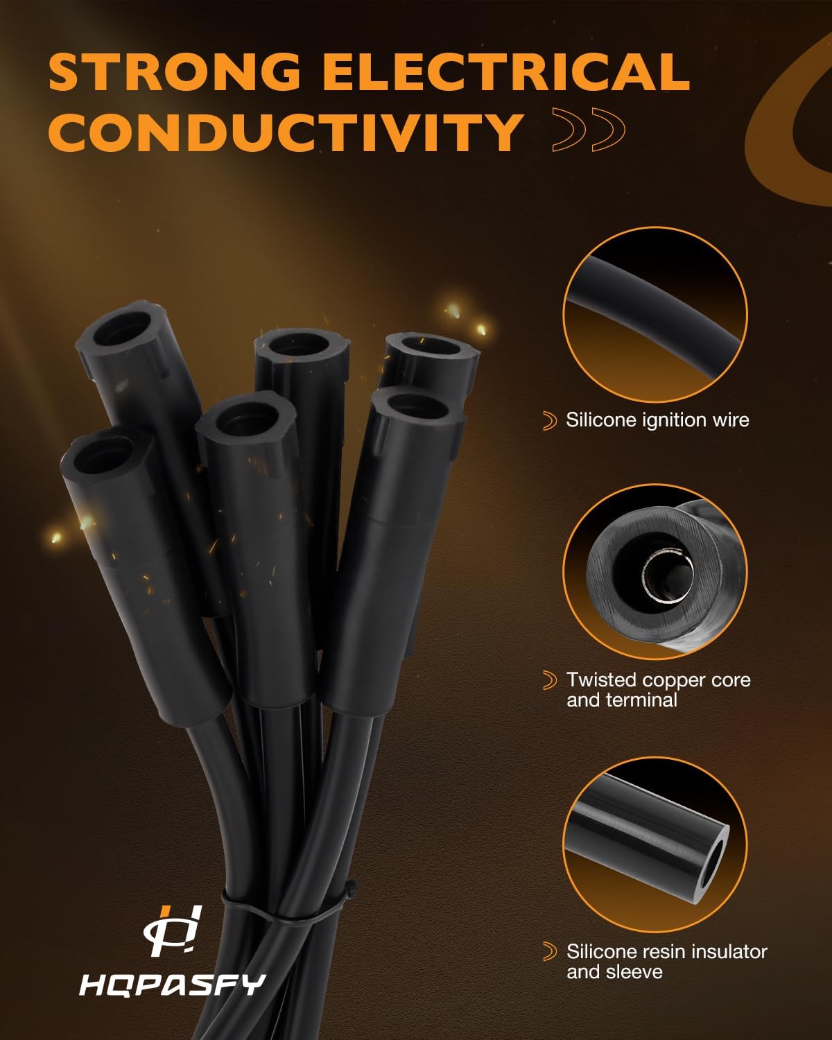 UF305 Ignition Coil & Iridium Spark Plugs & Wire Set Fit for Chrysler Town & Country Voyager Pacifica 3.3L/3.8L V6, Ignition Coil Pack Fitr for Dodge Grand Caravan Caravan 3.3L/3.8L V6, Replaces UF412