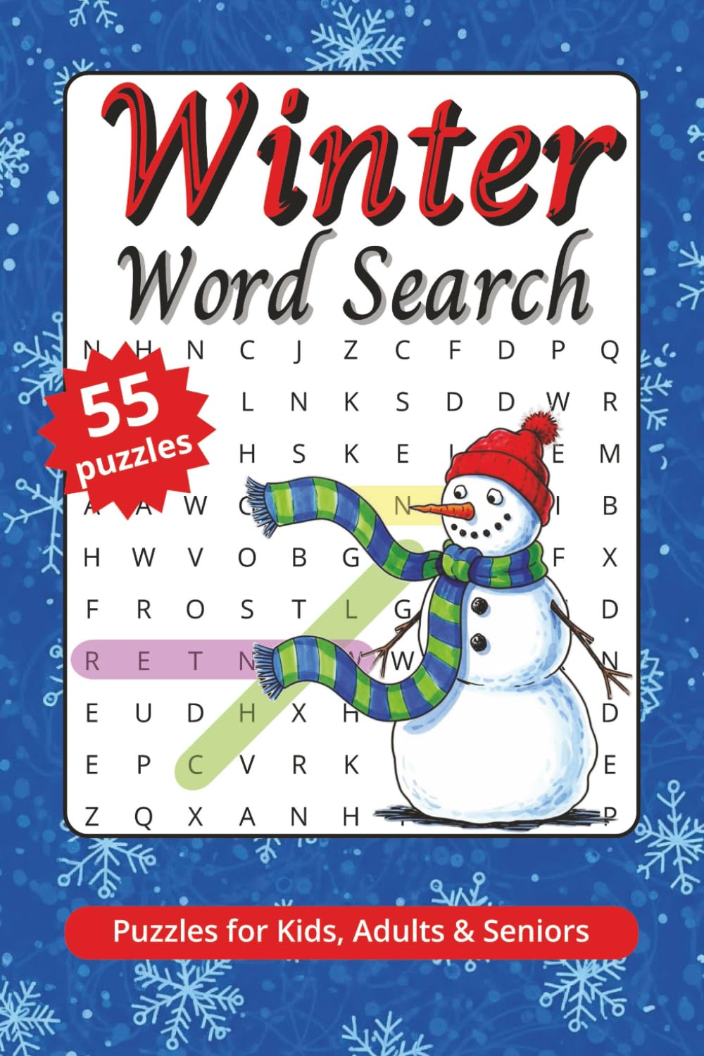 Winter Word Search: Puzzles for Kids, Adults & Seniors