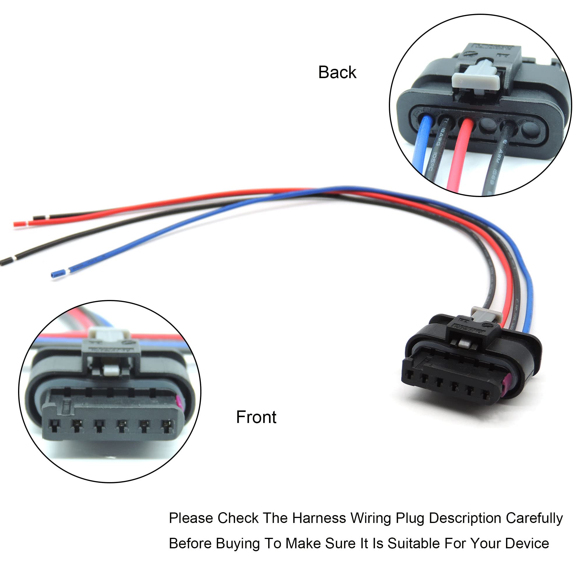 Amazon.com: HiSport Harness Wiring Plug Pigtail - Taillight Holder 