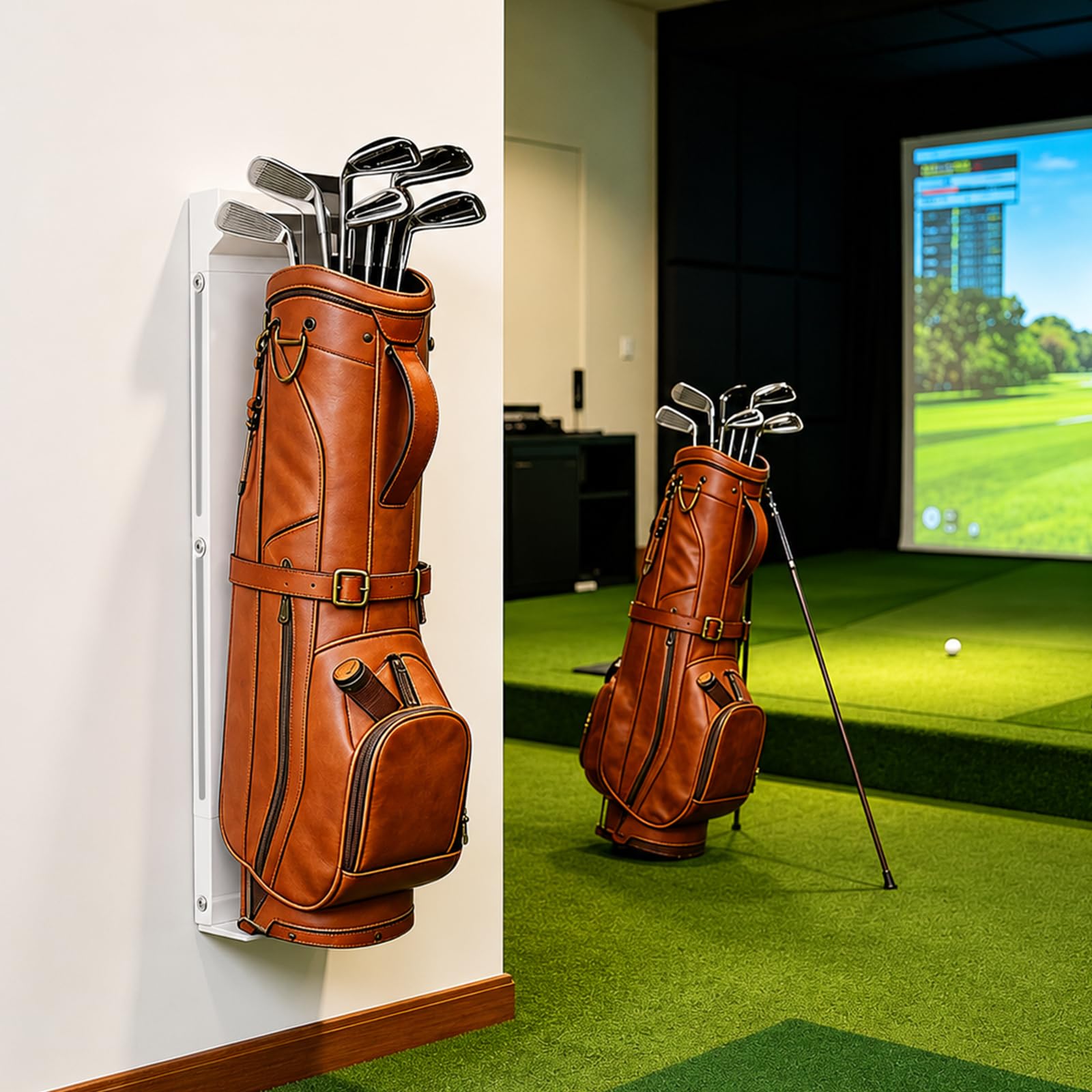 KAXIWEI Wandhalterung für Golftasche, Aufbewahrungsständer für die Garage