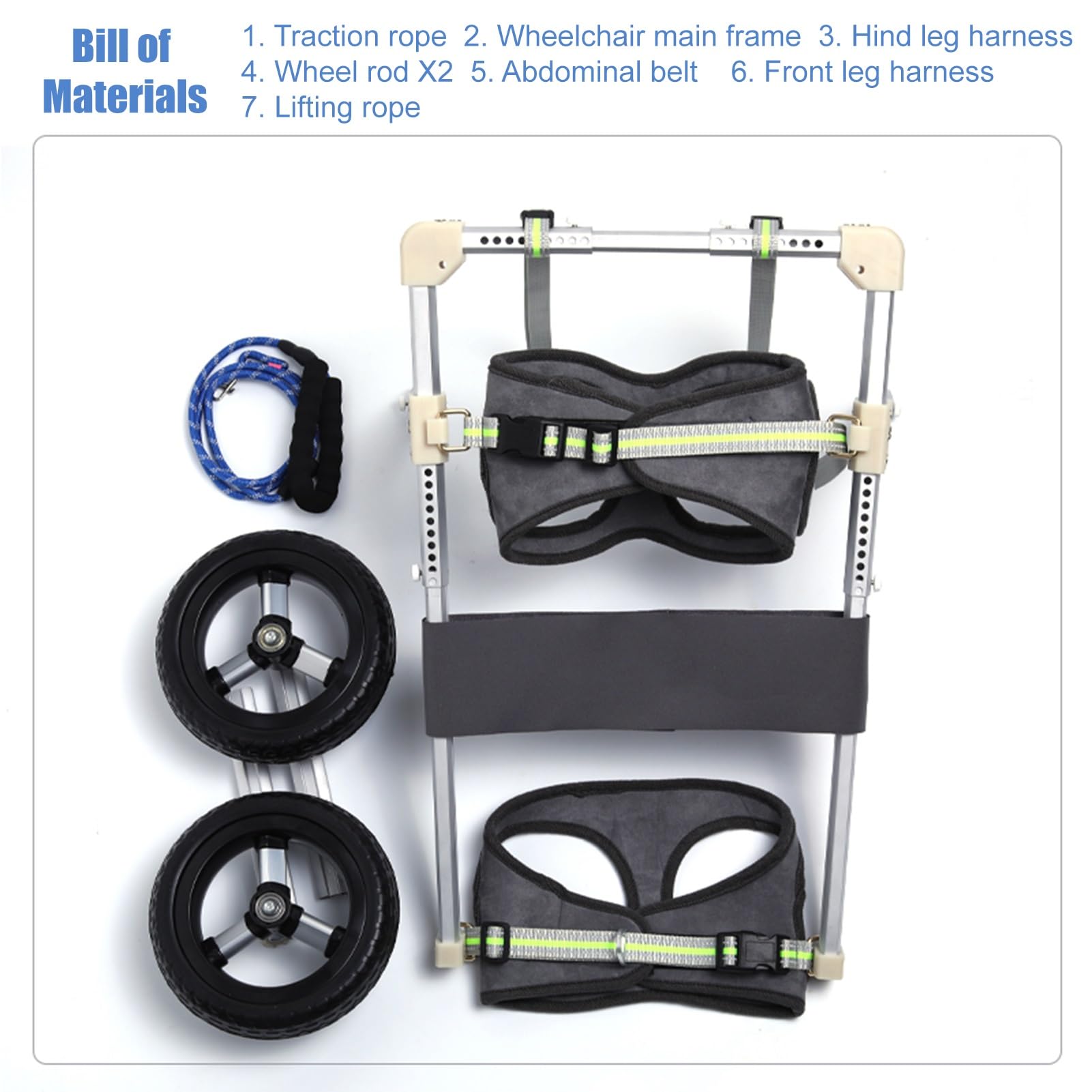 Soporte de cadera para perro – Soporte de pierna trasera ajustable para artritis, displasia de cadera y recuperación postoperatoria, ayuda de movilidad para mascotas con problemas de caminar