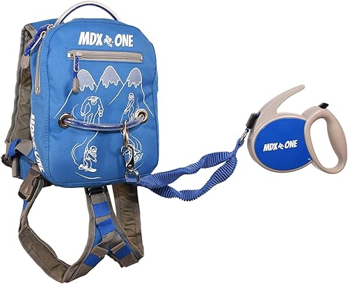 Miniatura 6 de MDXONE Arnés de snowboard para niños con correa retráctil y amortiguadores y arnés de asiento extraíble