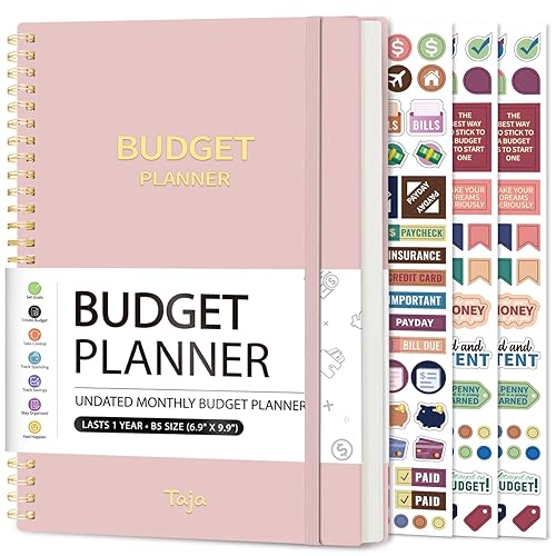 Budget Planner - Monthly Budget Book with Expense Tracker Notebook,