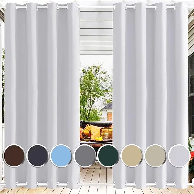 Cortinas Impermeables para Pérgola Exterior - Protección UV y Privacidad
