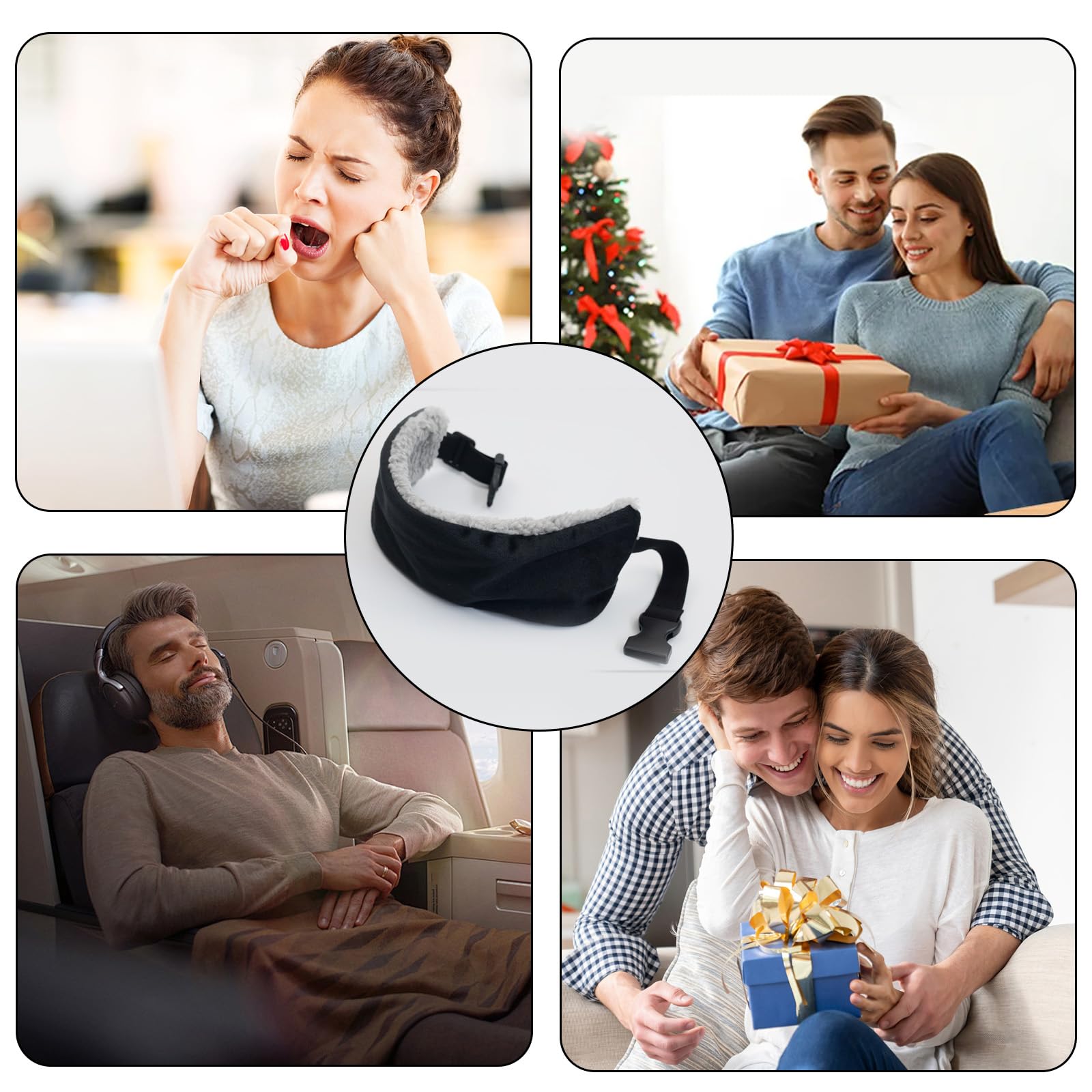 Sangle De Support De Tête Pour Avion Et Voiture - Oreiller De Voyage Réglable En Velours Doux, Confort Ultime Pour Longs Trajets