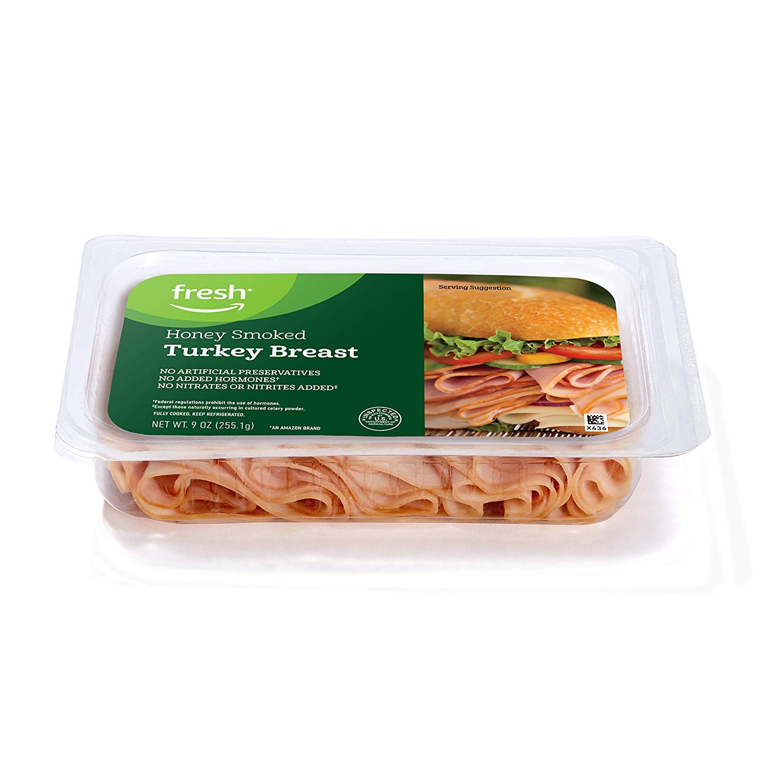 Fresh Brand – Sliced Honey Smoked Turkey Breast, 9 oz,(Pack of 1)