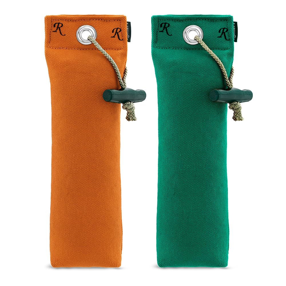 Romneys Standard Dummy 500 g, Improved and Reinforced Material, Extremely Robust, with Ergonomic Throwing Handle (Orange + Green)