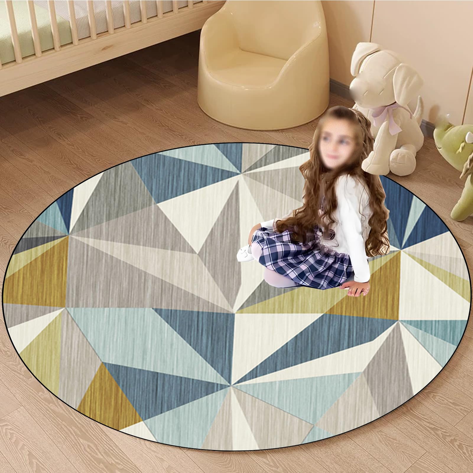 140 cm Redondo Alfombra Silla Gaming, Alfombra Multiusos para el Hogar, Protector Suelo Silla Ruedas, Alfombra de Protección de Suelo, Alfombra de Suelo para Suelos Duros, Laminado