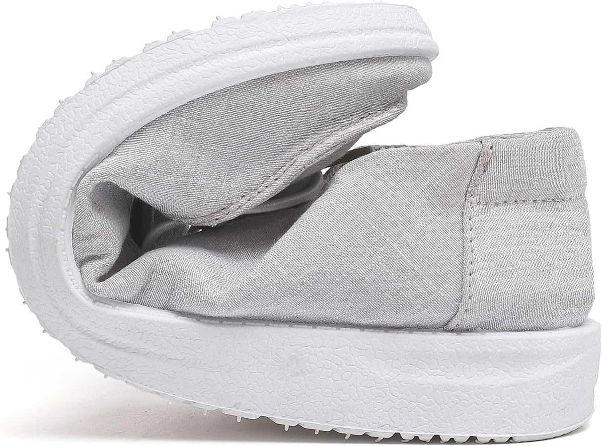 Womens Loafers Women Shoes Casual Slip-On Canvas Shoes Breathable Lightweight Boat Shoes for Women - Image 3