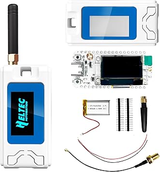 لوحة تطوير Heltec V3 ESP32 LoRa مع علبة عرض OLED N30 باللون الأبيض وبطارية 800 مللي أمبير في الساعة S3 SX1262 تدعم عقدة إنترنت الأشياء USB من النوع C المتوافقة مع WiFi LoRaWAN Meshtastic للتحكم الصناعي في المنزل الذكي
