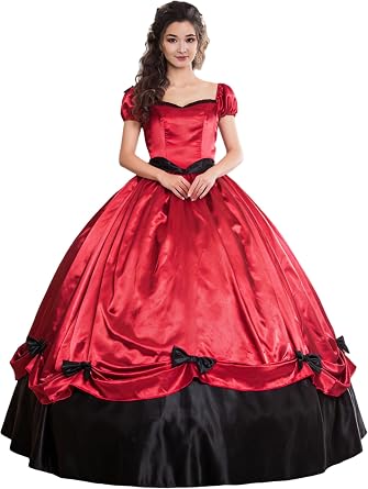 CountryWomen Womens Victorian Vintage Rococo Ball Gown Masquerade Dress