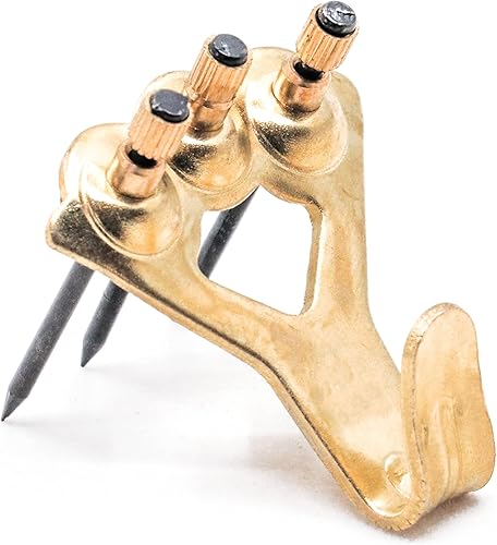 Miniatura 2 de Perchas de fotos de 100 libras, paquete de 10 con clavos, ganchos para colgar cuadros, accesorios para colgar cuadros, ganchos o colgadores de