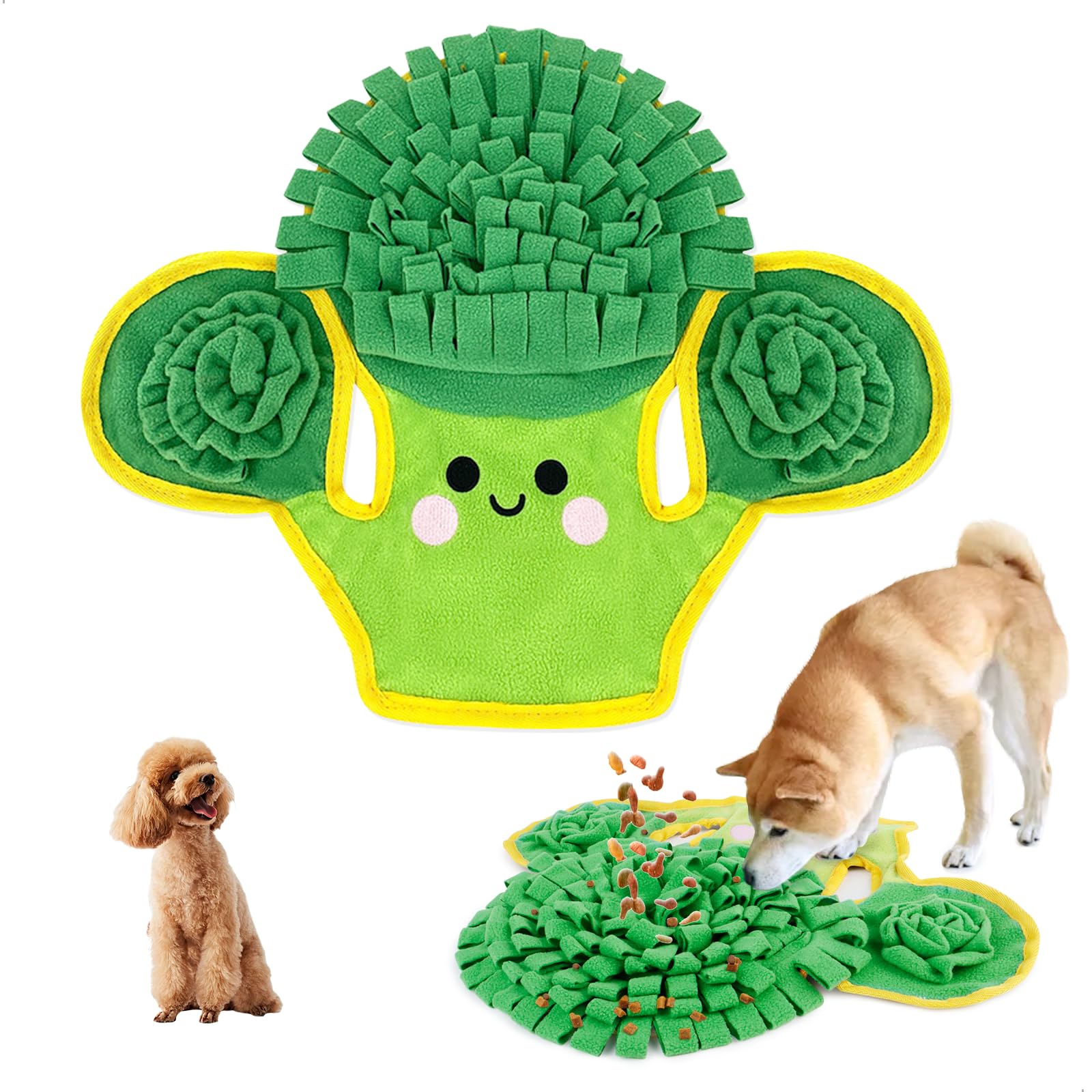 Alfombra Olfativa Perros, Juegos Interactivos para Perros, Alfombra Olfato Lavable para Perro, Alfombra Olfativa para Alimentación Lenta de Mascotas, Adecuada para Perro Pequeños y Medianos