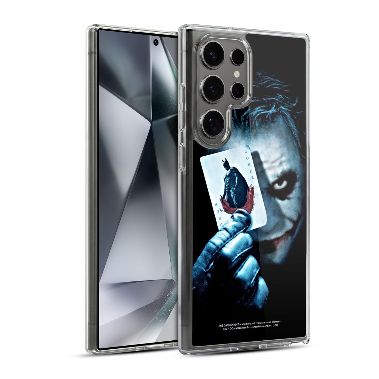 Head Case Designs Licenza Ufficiale The Dark Knight Carta Joker Arte Chiave Custodia Cover in Morbido Gel Compatibile con Samsung Galaxy S24 Ultra 5G