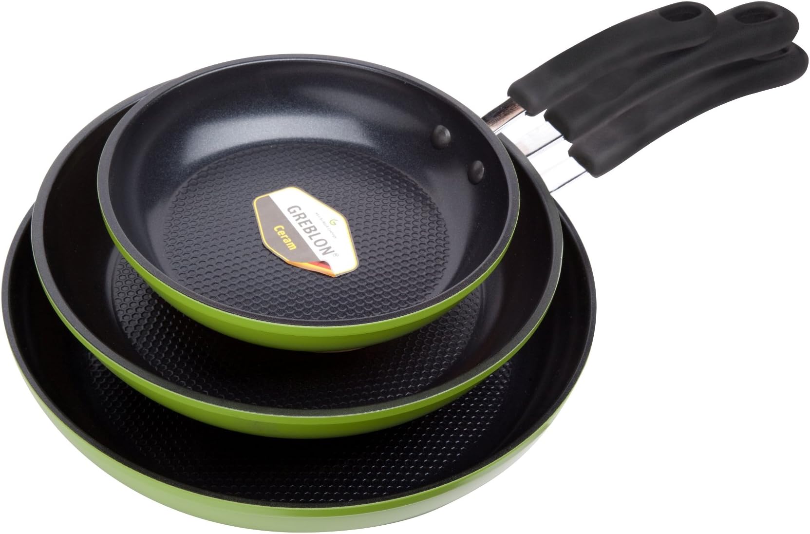 OzeriZP1-3P Green Earth Pan Set, 3 Piece