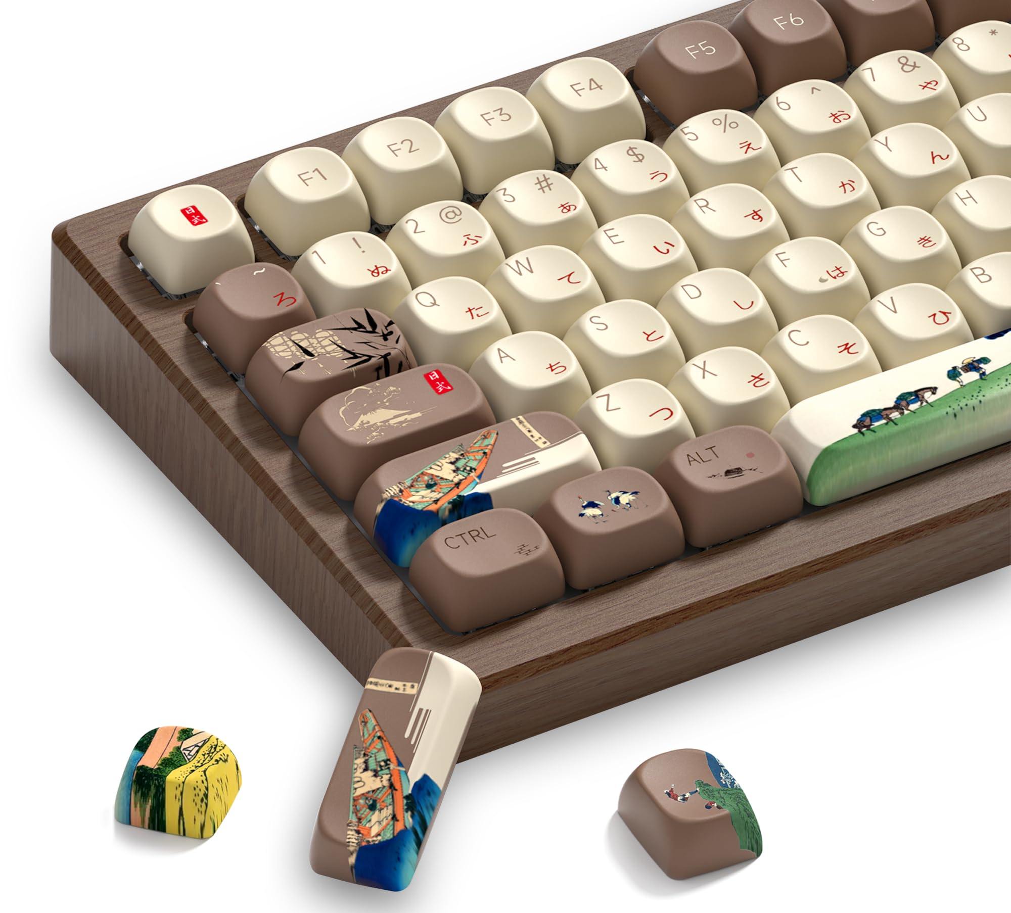 Snapklik.com : COSTOM Cute PBT Keycaps - Custom Japanese Fuji MOA ...