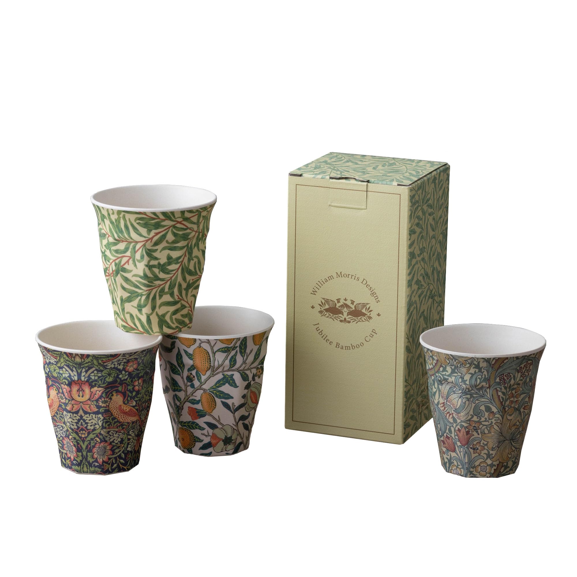 Amazon.co.jp: Jubilee Gift Set of 4 Cups, Bamboo Fiber Plate, Eco