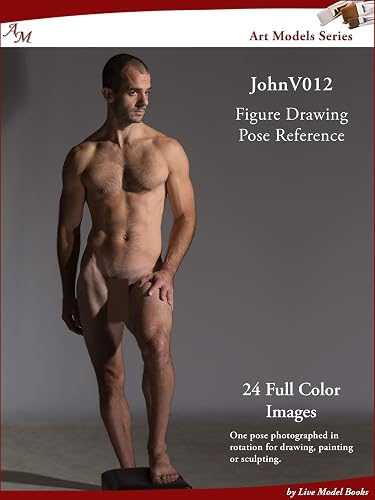 Art Models JohnV012: Figure Drawing Pose Reference (Art Models Poses) (English Edition)