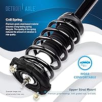 Vista 1427 de Detroit Axle - Kit de suspensión delantera de 10 piezas para Chevy Aveo Aveo5 Pontiac G3 Wave 2 Ready Struts Assembly 2 Enlaces de barra