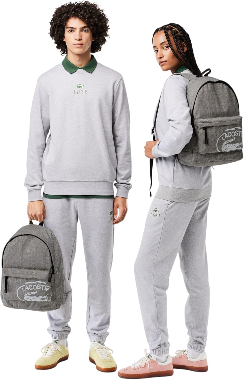 Lacoste Men's Neocroc Backpack, Grey Chine, One Size - Image 5