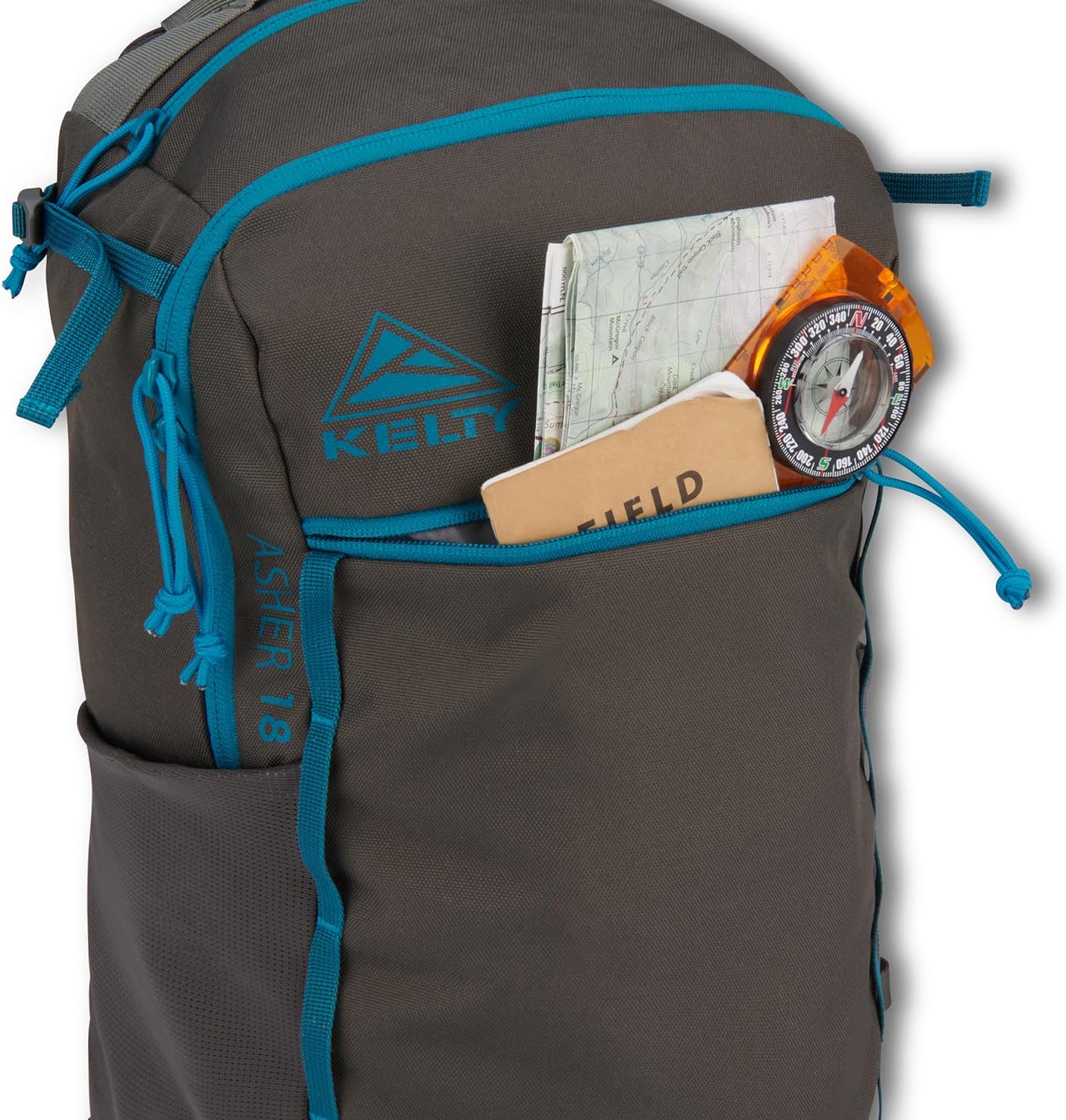 Kelty Asher Day Hiking Pack, 18-85 Liter Capacity, Men’s and Women’s Hiking, Backpacking, Travel Pack, Hydration Compatible, Internal Frame 2023 Model (18L Beluga) - Image 9