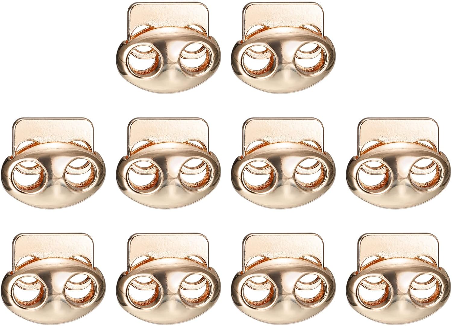 Drawstring Toggle Gold Amazon.com: uxcell Spring Cord Lock End Toggle, 10Pcs Double Hole ...