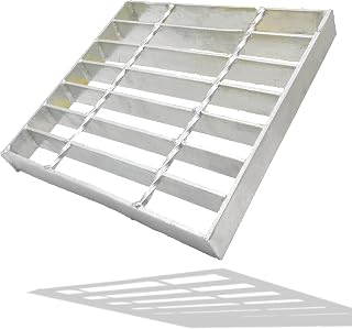 Galvanized Steel Drain Grate, Driveway Channel Cover 9x9 in